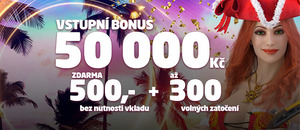 SYNOT TIP bonus zdarma 500,- a free spiny za vklad