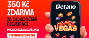 Betano promo kód - MEGABONUS s bonusem zdarma