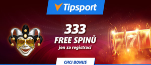 Tipsport 333 free spinů do hry Respin Joker