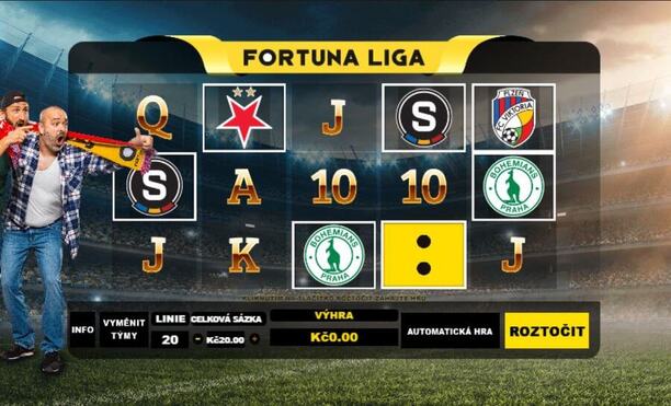 Exkluzivní Fortuna automat FORTUNA:LIGA