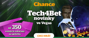 Tech4Bet novinky u Chance Vegas nabídnou až 350 free spinů