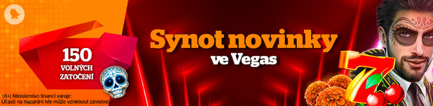 Novinky Synot přináší do Tipsportu Vegas bonus až 150 free spinů