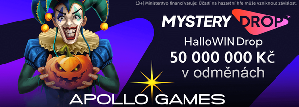 HalloWIN Mystery Drop u Apolla přináší bonusy za 50 milionů