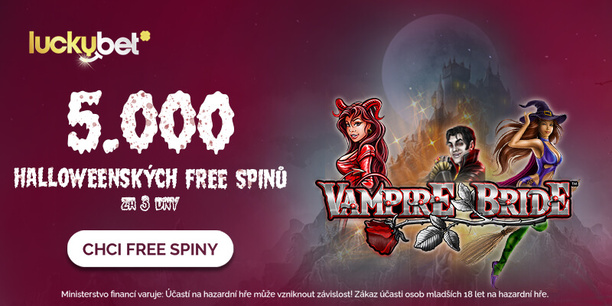 Halloweenské free spiny u casina LuckyBet