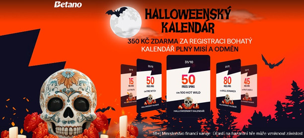 Betano akce Halloweenský kalendář