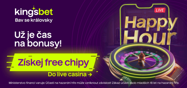 Happy Hours v Kingsbet – získat můžete free chipy do live casina