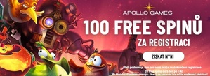 Získejte za svou registraci u Apollo Games 100 free spinů