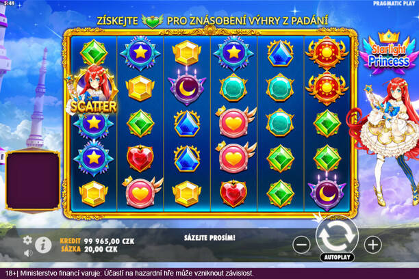 Starlight Princess najdete exkluzivně v online casinu Apollo