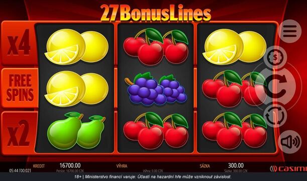 27 Bonus Lines